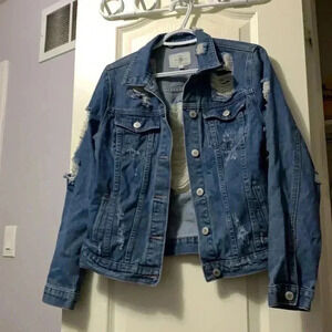 Size  small distressed jean jacket